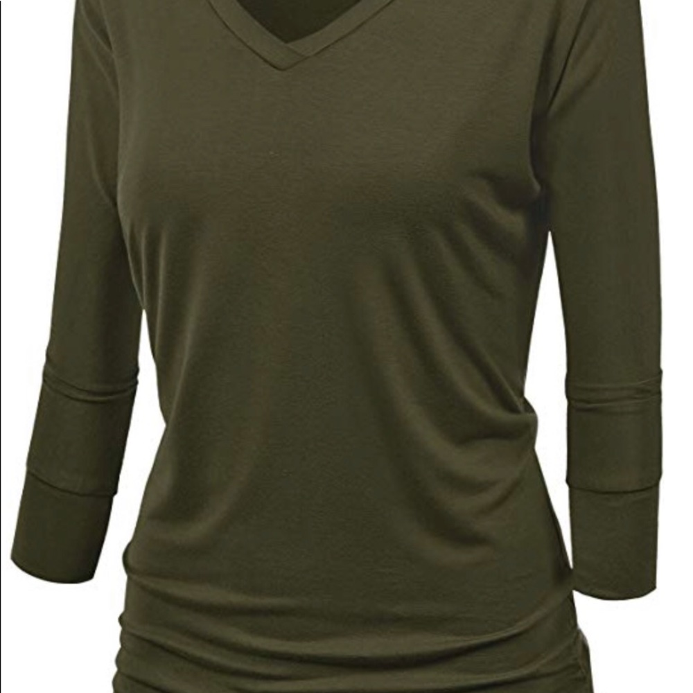 Women's V Neck Knit Top